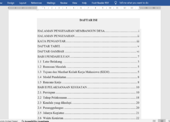 3 Cara Membuat Titik-Titik Daftar Isi Secara Otomatis