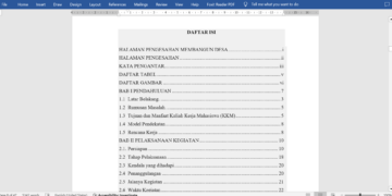 3 Cara Membuat Titik-Titik Daftar Isi Secara Otomatis