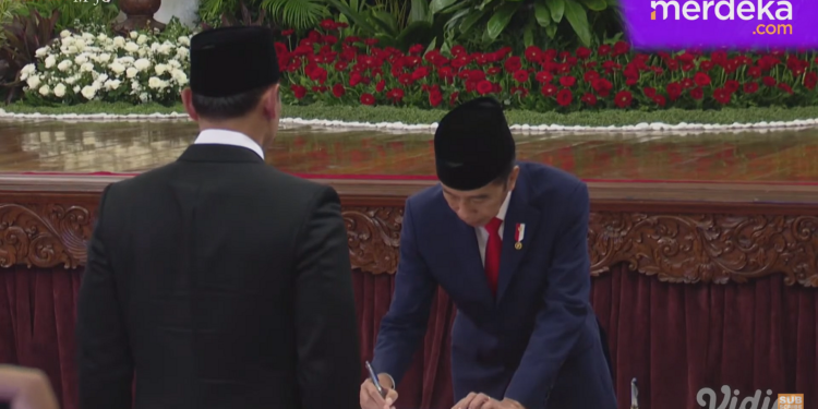 Presiden Jokowi Lantik AHY Jadi Menteri ATR/BPN