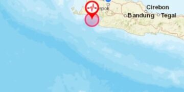 Gempa bumi dengan magnitudo 5,7 melanda Banten dan sekitarnya