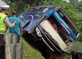 Rombongan Bus dari Dosen Umpam Alamai Kecelakaan di Tol Cipali